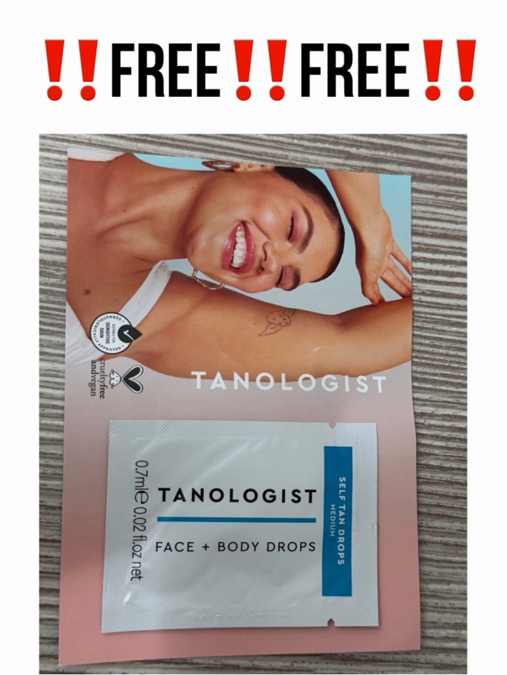 ‼️FREE‼️NEW‼️Tanologist face and body drops ✨Sample✨